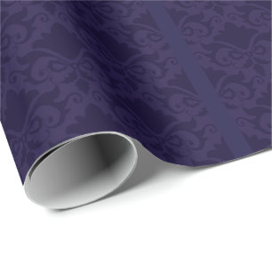 Papier Cadeau Nœuds en damas bleu