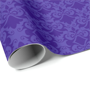 Papier Cadeau Nœuds en damas bleu clair