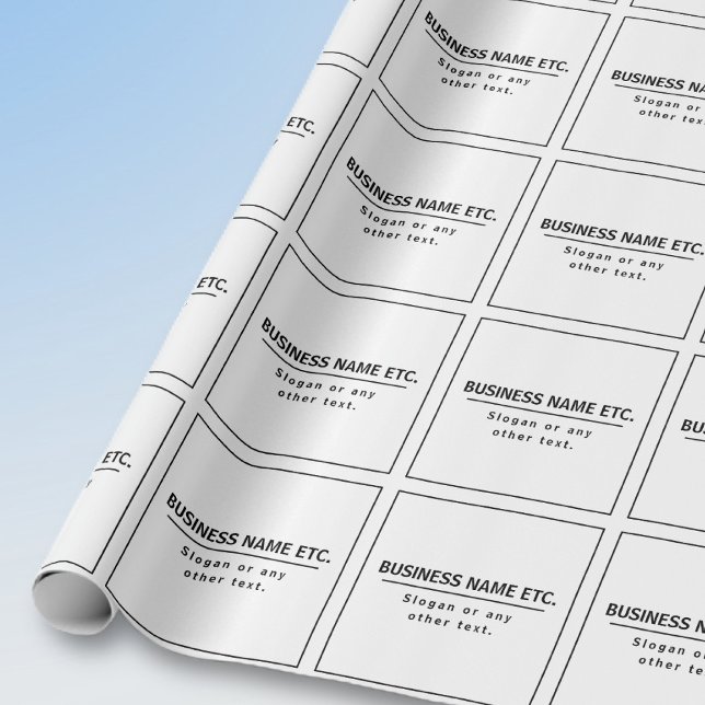 Papier Cadeau Noir et blanc moderne (Créateur téléchargé)