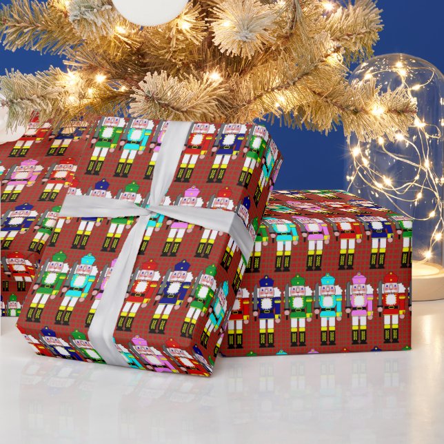 Papier Cadeau Noisette Soldats Noël (Vacances)