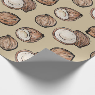 Papier Cadeau Noix de coco Motif