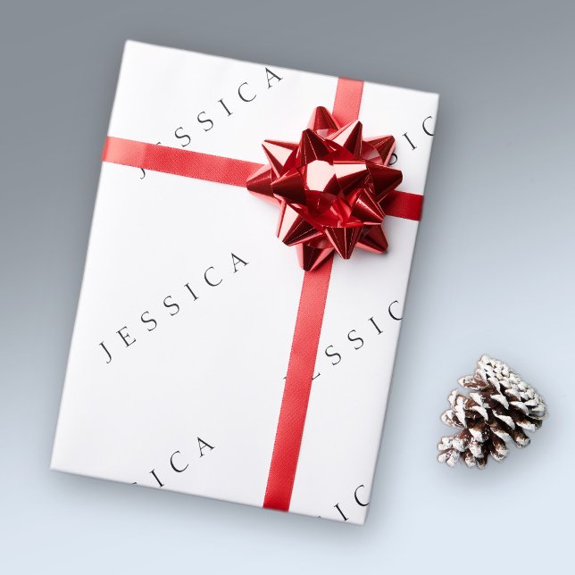 Papier Cadeau Nom classique (ou mot) (Créateur téléchargé)