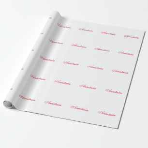 Papier Cadeau Nom de calligraphie classique professionnel person