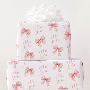 Papier Cadeau Nom de la ceinture rose