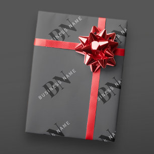 Papier Cadeau Nom d'entreprise modifiable (ou tout autre texte)