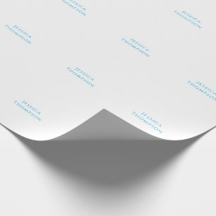 Papier Cadeau Nom élégant moderne simple et professionnel