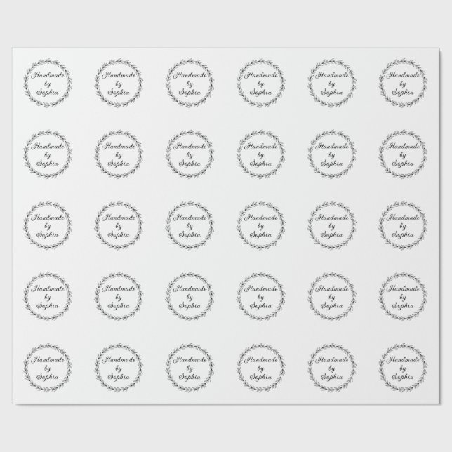 Papier Cadeau nom personnalisé  (Plat)