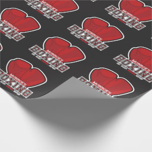 Papier Cadeau NOM personnalisé Boxer Boxer Glove Prize