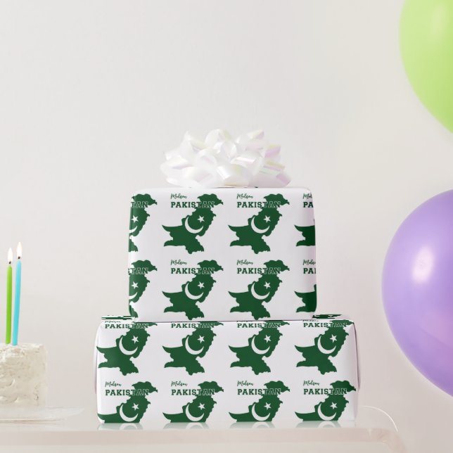 Papier Cadeau Nom personnalisé Pakistan (Cadeaux de fête)
