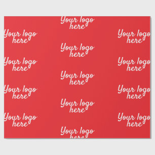 Papier Cadeau Nom personnalisé Simple style Votre logo ici