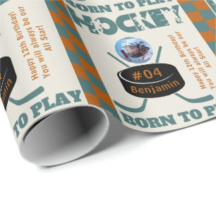 Papier Cadeau Nom Photo Age Jersey Numéro Sentiment Hockey