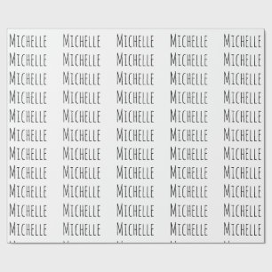 Papier Cadeau Nom propre minimaliste moderne professionnel