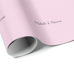 Papier Cadeau Noms de couple classiques professionnels uniques