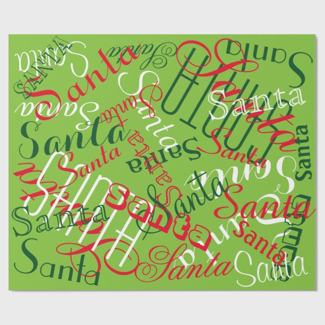 Papier Cadeau Noms personnalisables (Plat)