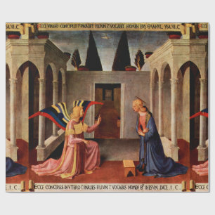 Papier Cadeau NONCIATION de Fra Beato Angelico Noël