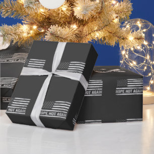 Papier Cadeau Nope Not again Funny USA Drapeau républicain Trump