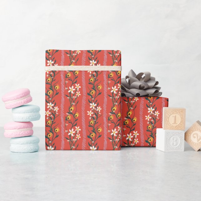 Papier Cadeau Nordique Floral Vol. 3 (Baby Shower)