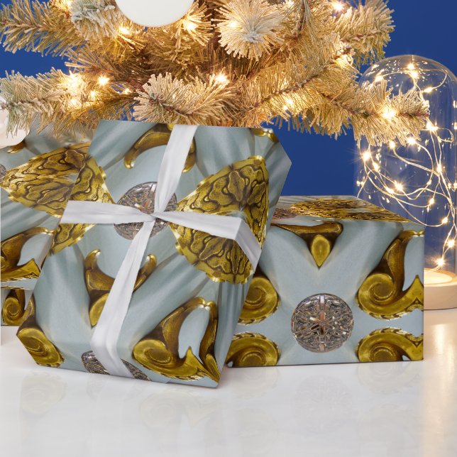Papier Cadeau North Star Ridge Design élégant Romantique  (Vacances)