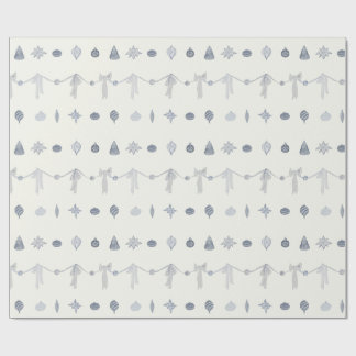 Papier Cadeau Nostalgic Christmas Ornament Stripe Wrapping Paper