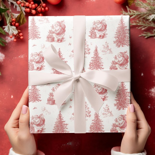 Papier Cadeau Nostalgic Christmas Toile Wrapping Paper (Créateur téléchargé)