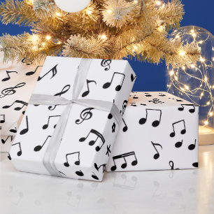 Papier Cadeau Notes de musique