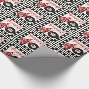 Papier Cadeau Notes de musique et d'enregistrement de guitare av