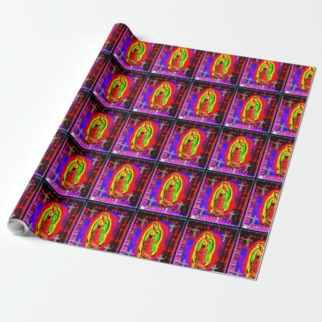 Papier Cadeau Notre Dame de la Guadalupe (Déroulé)