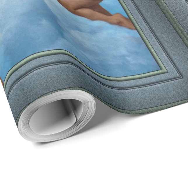 Papier Cadeau Notre-Dame des Anges par William Bouguereau (Coin rond)