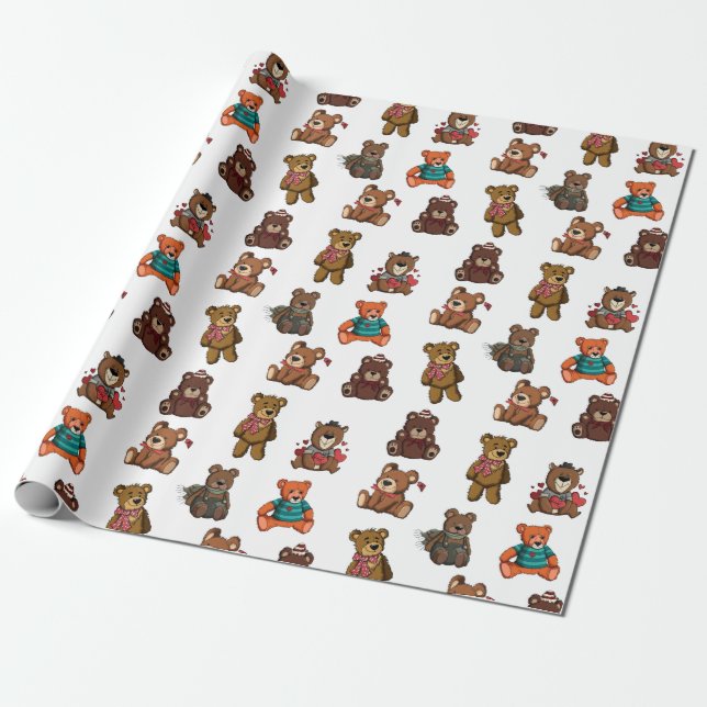 Papier Cadeau Nounours (Déroulé)