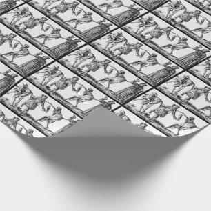 Papier Cadeau "Nous dansons avec le papier d'emballage de peste