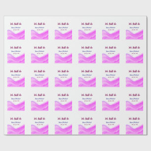 Papier Cadeau Nous faisons encore rose violet parties scintillan