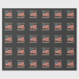 Papier Cadeau Nous, le Peuple, ne Servons aucun Roi USA Patrioti