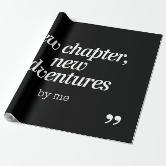 Papier Cadeau Nouveau chapitre, New Adventures Design by Me