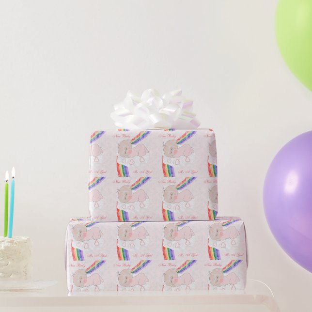 Papier Cadeau Nouveau-née (Cadeaux de fête)