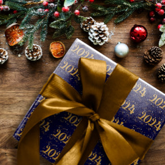 Papier Cadeau Nouvel an 2024 Papier d'enlèvement de la Marine