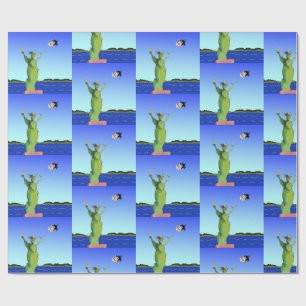 Papier Cadeau Nouvel An politique drôle anti-Trump