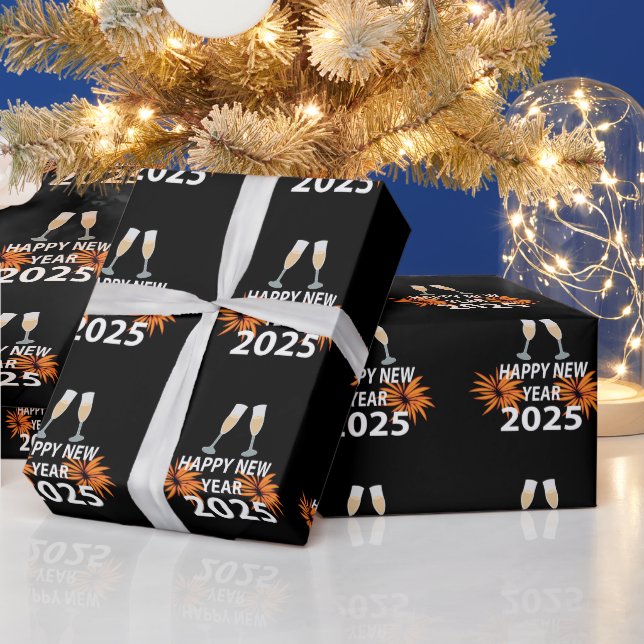 Papier Cadeau Nouvelle Année 2025 Bonne Année (Vacances)