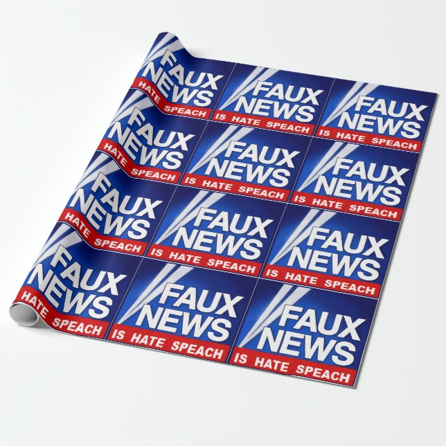 Papier Cadeau Nouvelles Fausse (Déroulé)
