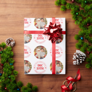 Papier Cadeau N'Ouvrez Pas Avant le 25 Décembre Photo Noël