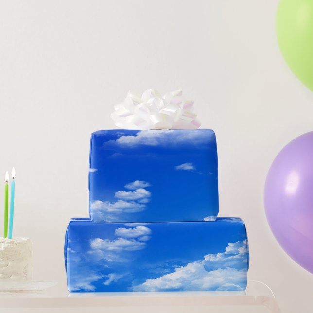 Papier Cadeau Nuages (Cadeaux de fête)