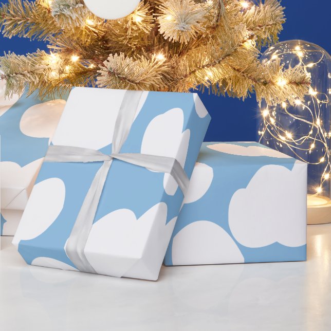 Papier Cadeau Nuages Ciel Bleu Nuages (Vacances)