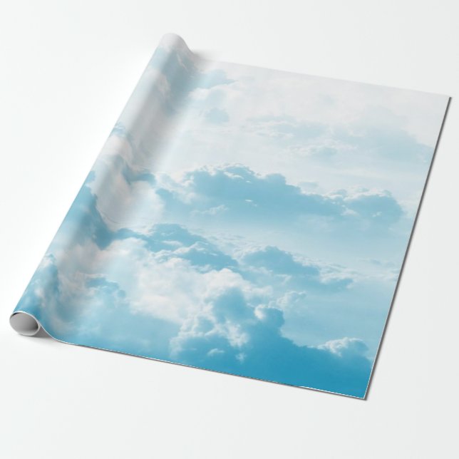 Papier Cadeau Nuages ciel cartographier images vectorielles (Déroulé)