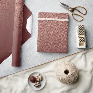 Papier Cadeau Nuages Cranberry Ombre