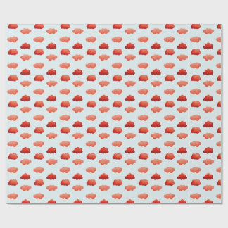 Papier Cadeau Nuages oranges - Aquarelle