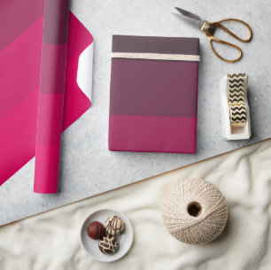 Papier Cadeau Nuances de roses profondes