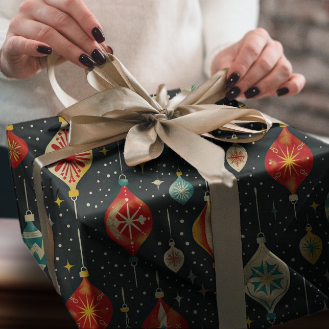 Papier Cadeau Nuit de Noël super Retro Snowy (Créateur téléchargé)