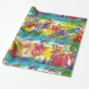 Papier Cadeau NUIT DU CARNAVAL / Mascarade vénitienne, Musique d