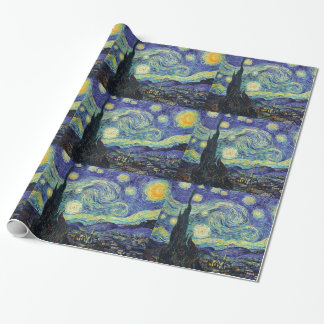 Papier Cadeau Nuit étoilée par van Gogh
