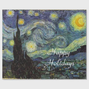 Papier Cadeau Nuit étoilée par Vincent van Gogh.