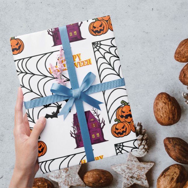 Papier Cadeau Nuit Hantée d'Halloween (Créateur téléchargé)